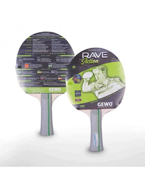 GEWO Rave Action Pre-Assembled Table Tennis Racket GEWO