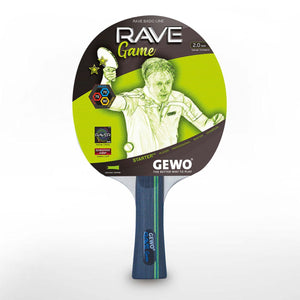 GEWO Rave Game Pre-Assembled Table Tennis Racket