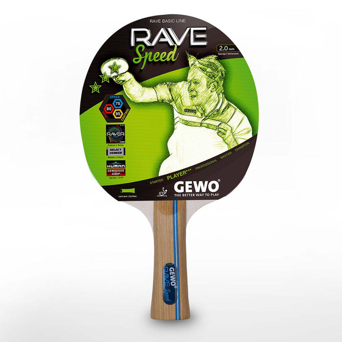 GEWO Rave Speed Pre-Assembled Table Tennis Racket