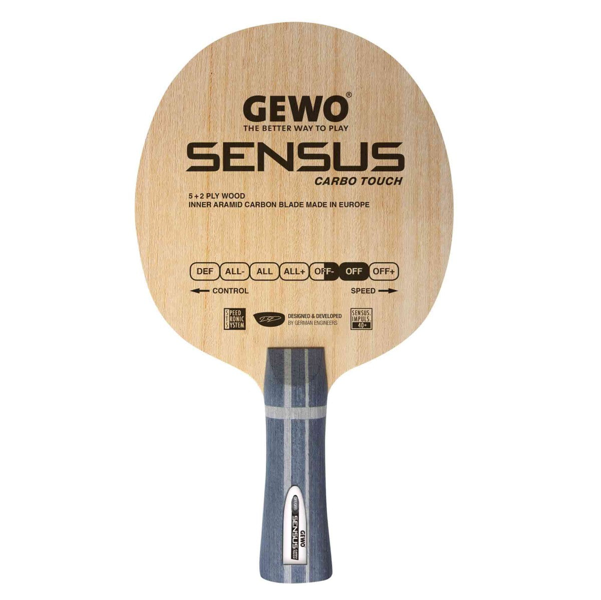 GEWO Sensus Carbo Touch Offensive Table Tennis Blade eTableTennis