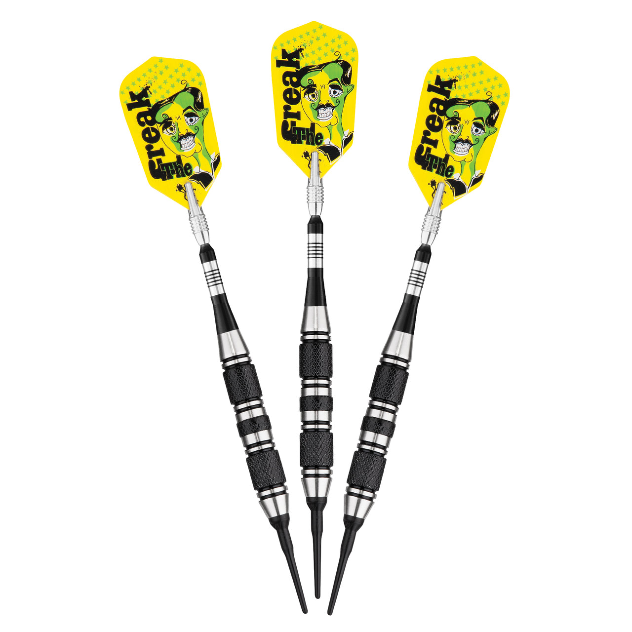 THE FREAK SOFT TIP DARTS 3 KNURLED RINGS BARREL 18 GRAM - VIPER GLD Products