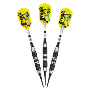 THE FREAK SOFT TIP DARTS 3 KNURLED RINGS BARREL 18 GRAM - VIPER