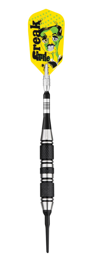 THE FREAK SOFT TIP DARTS 3 KNURLED RINGS BARREL 18 GRAM - VIPER