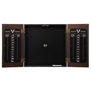 VIPER STADIUM STEEL TIP CABINET & DARTBOARD SET