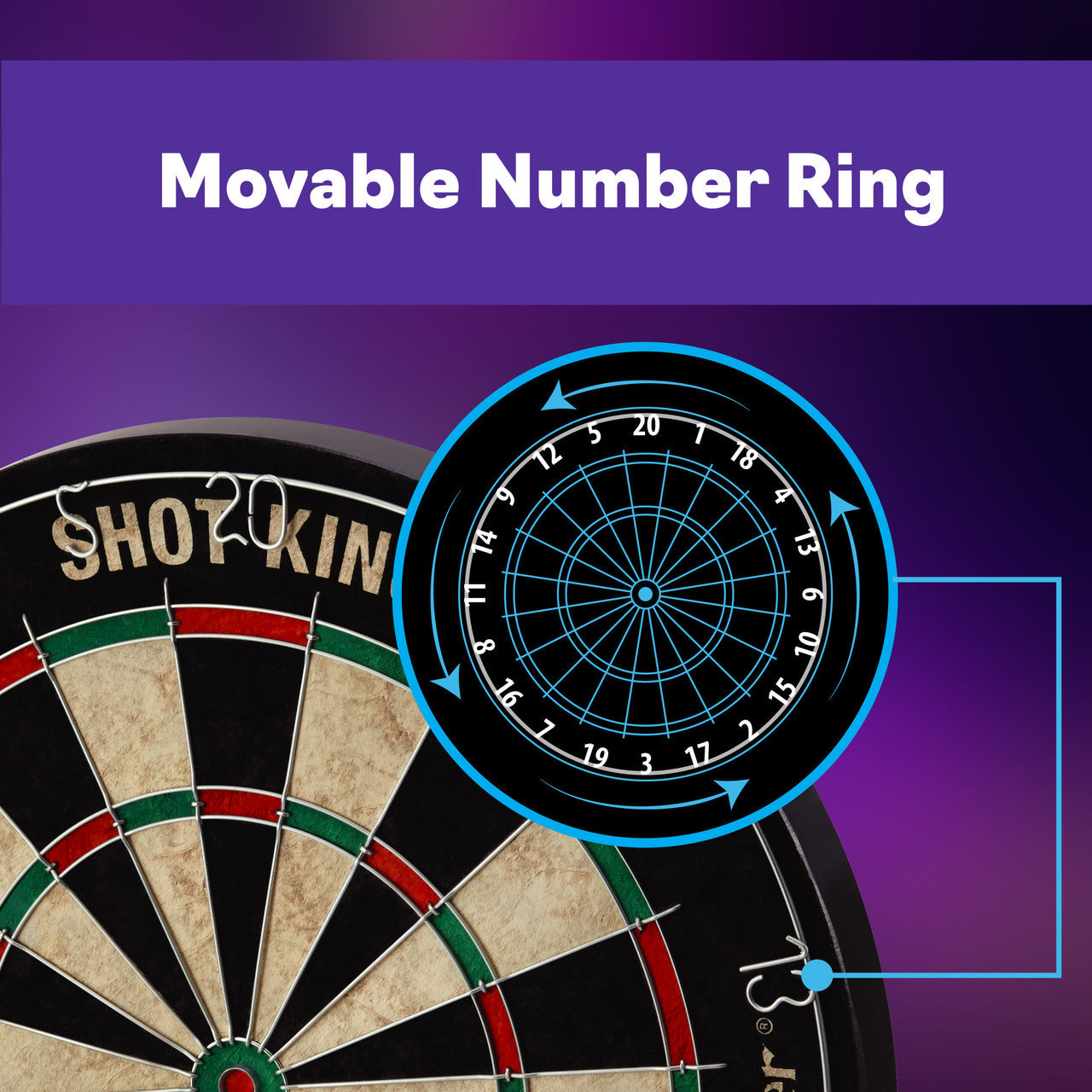 VIPER SHOT KING BRISTLE DARTBOARD GLD Products