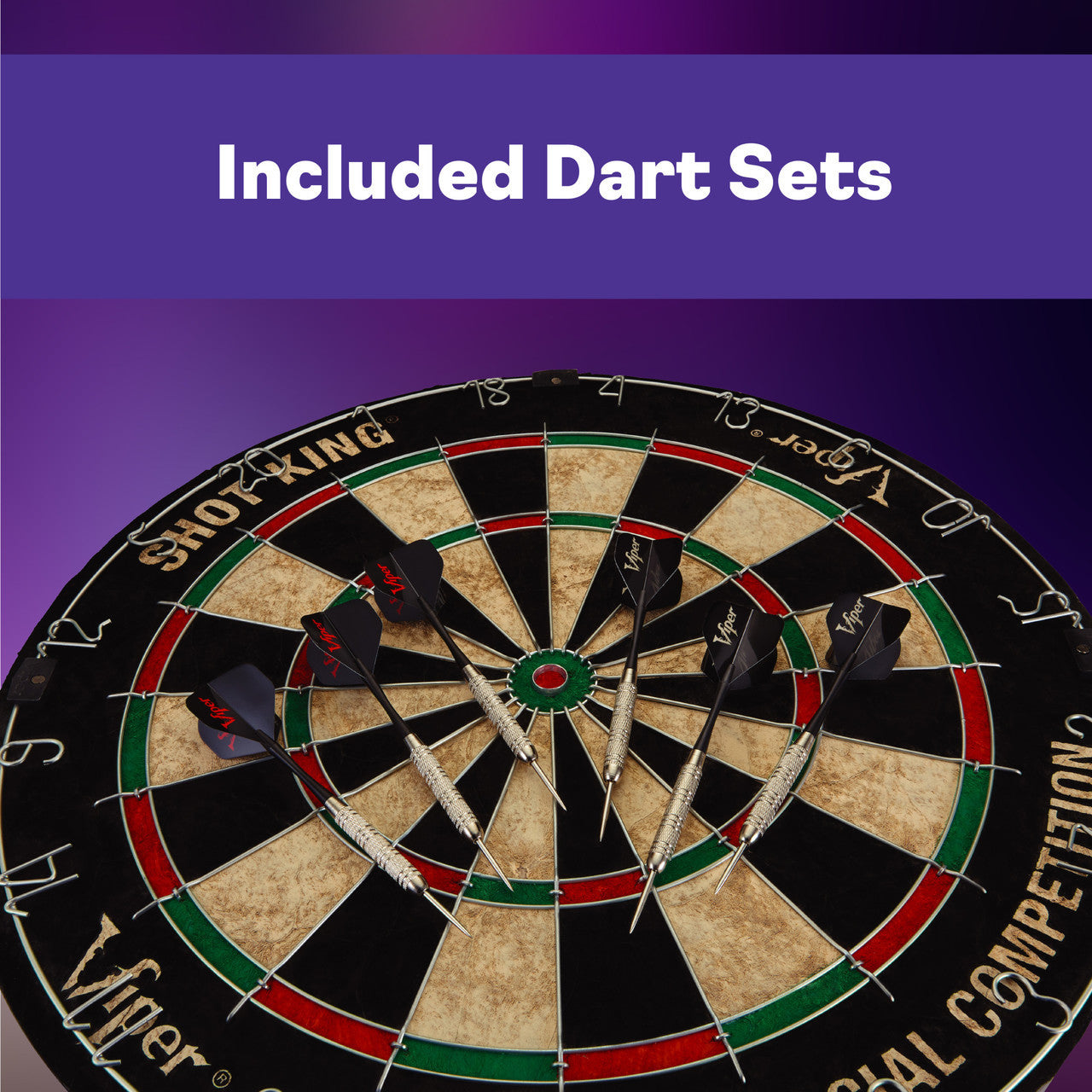 VIPER SHOT KING BRISTLE DARTBOARD GLD Products