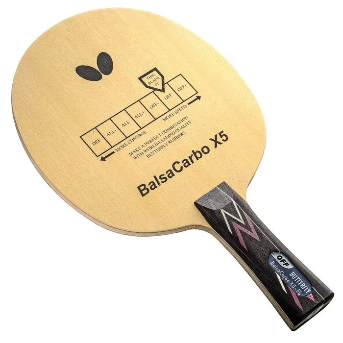Butterfly Balsa Carbo X5 Table Tennis Blade
