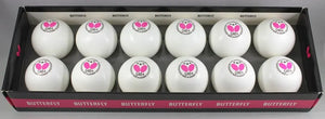 Butterfly G40+ 3-Star Table Tennis Balls (3,12 Count)