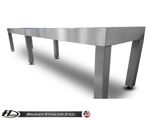 Hudson Brushed Stainless Steel Shuffleboard Table