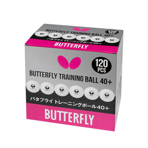 Butterfly 40+ Training Table Tennis Balls (12 or 120 Pack)