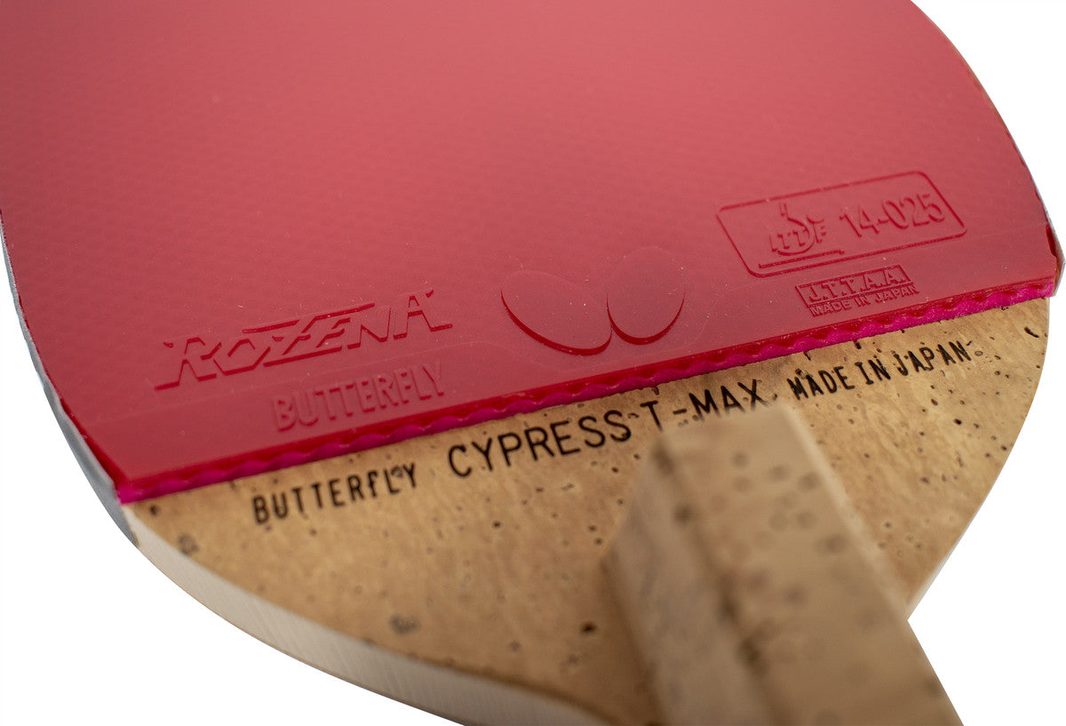 Cypress Alpha Racket Butterfly Cypress T-Max Pro-Line Penhold Table Tennis Racket – eTableTennis