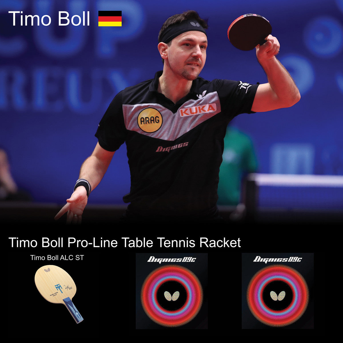 Butterfly Timo Boll Pro-Line Table Tennis Racket Butterfly