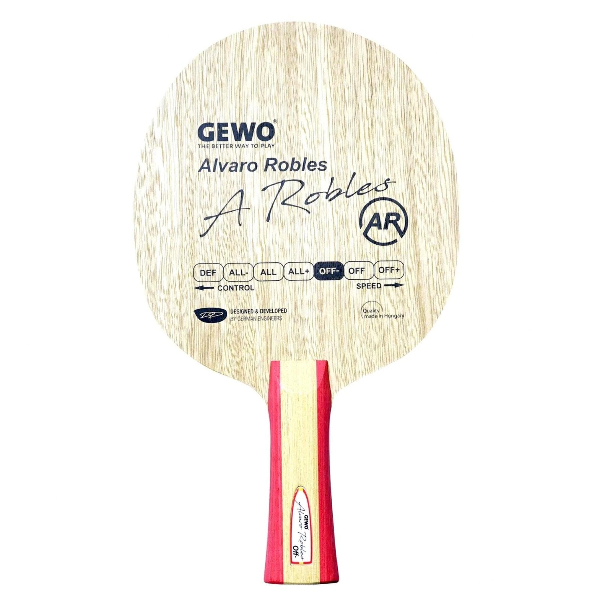 GEWO Alvaro Robles Offensive Minus Table Tennis Blade | eTableTennis