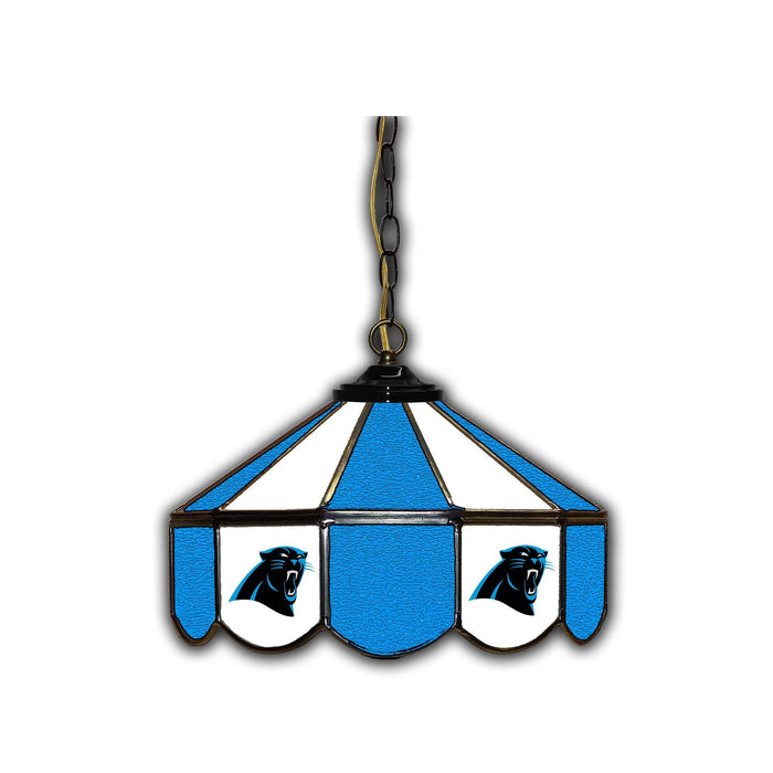 CAROLINA PANTHERS 14-IN. STAINED GLASS PUB LIGHT