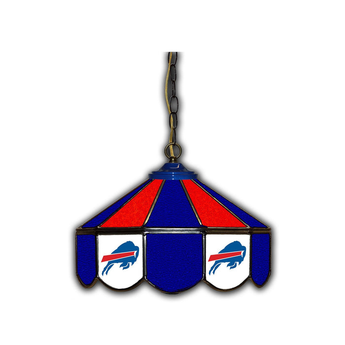 BUFFALO BILLS 14-IN. STAINED GLASS PUB LIGHT