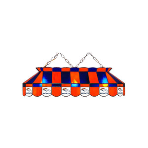 DENVER BRONCOS 40-IN. STAINED GLASS POOL TABLE LAMP