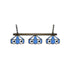 CAROLINA PANTHERS 3 SHADE GLASS LAMP Imperial