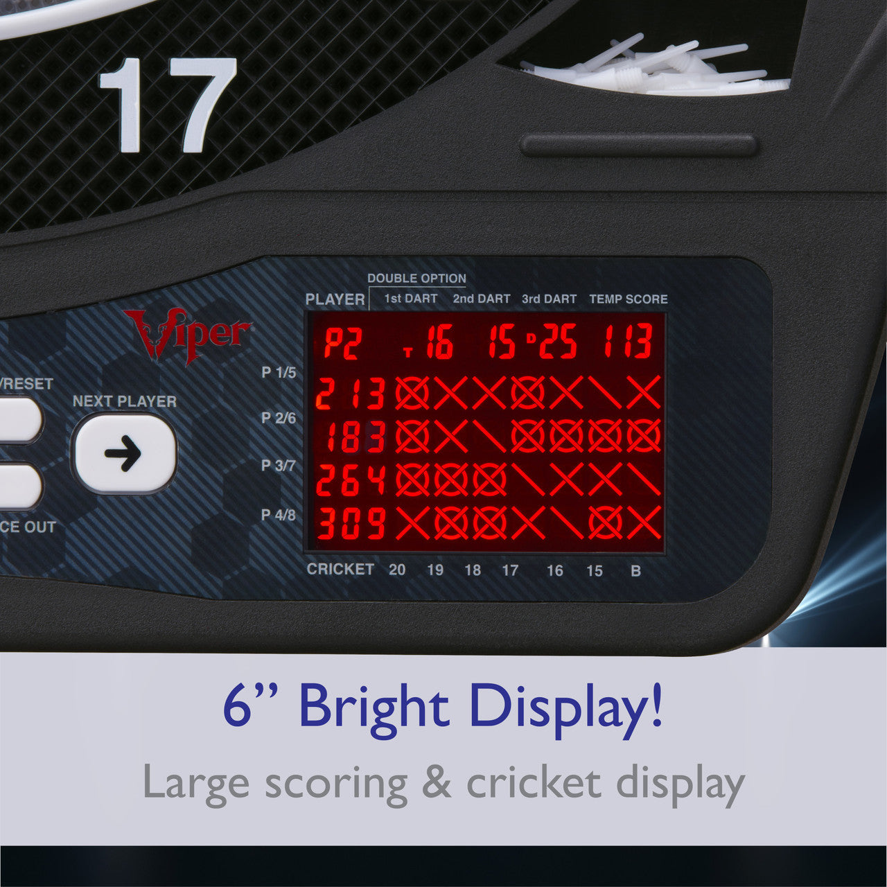 VIPER ION LED ILLUMINATED DARTBOARD GLD Products