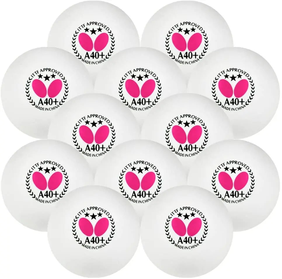 Butterfly A40+ 3-Star Table Tennis Balls (3 or 12 Count) Butterfly