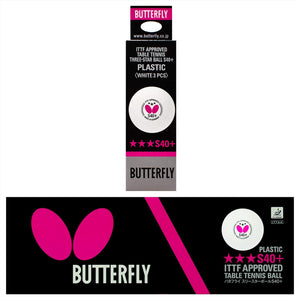 Butterfly S40+ 3-Star Table Tennis Balls