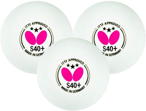 Butterfly S40+ 3-Star Table Tennis Balls