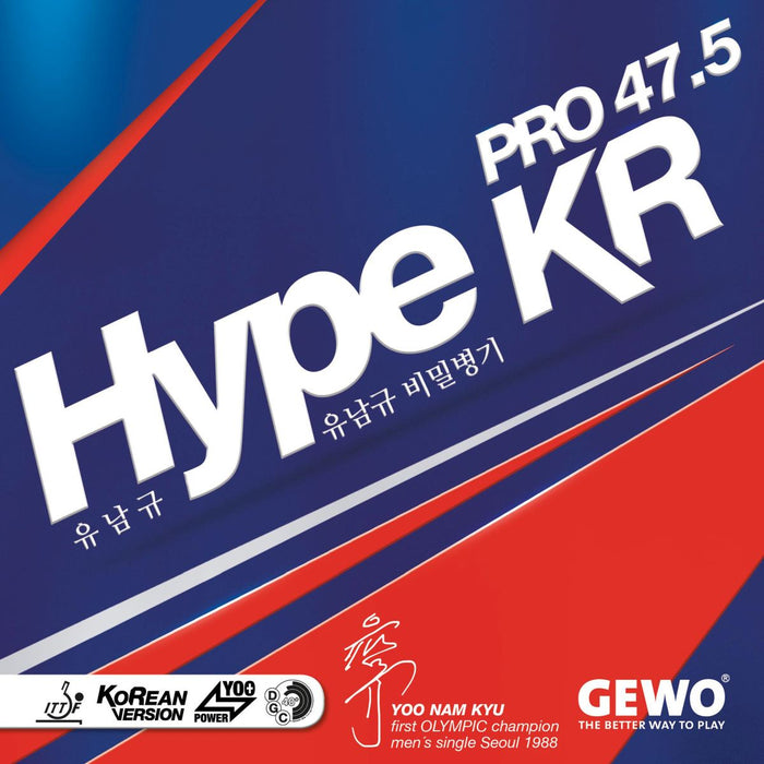 GEWO Hype KR Pro 47.5 Offensive Table Tennis Rubber