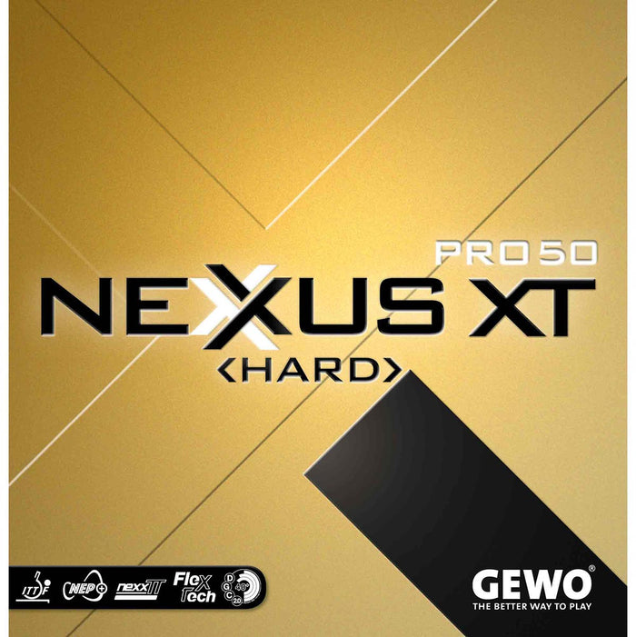GEWO Nexxus XT Pro 50 Hard Offensive Table Tennis Rubber