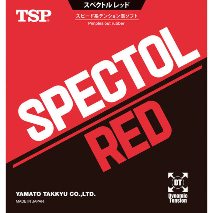 TSP Spectol Red Short Pips Out Table Tennis Rubber