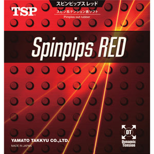 TSP Spinpips Red Short Pips Ping Pong Rubber